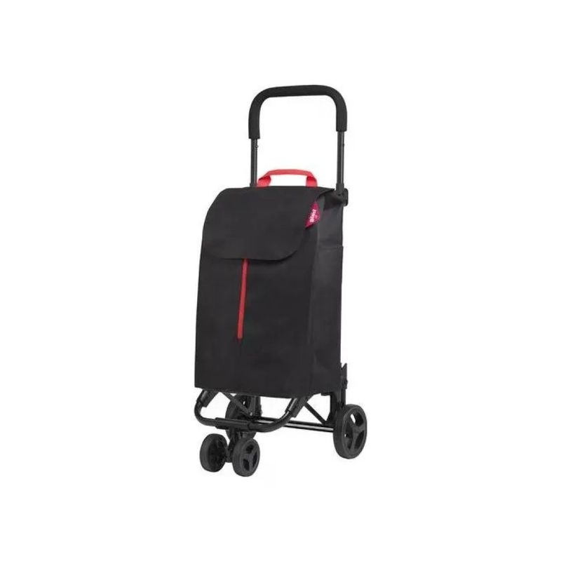 Gimi Twin 169324 Carrello Portaspesa 4 Ruote, 50 L, Nero