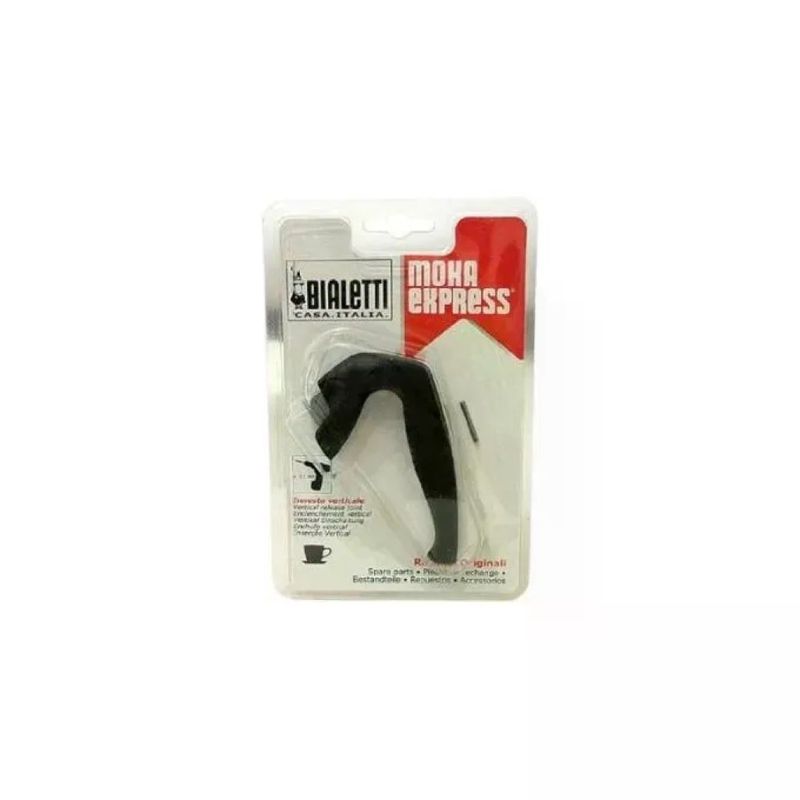 BIALETTI Manico di Ricambio Bialetti Moka Express Nero, Innesto Verticale