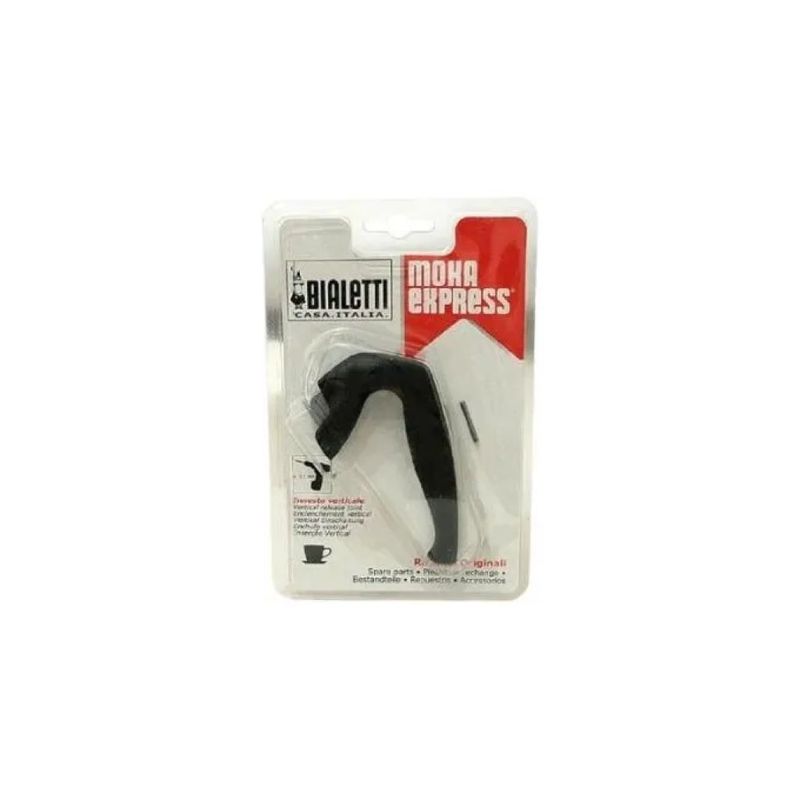 Bialetti Manico di Ricambio Nero per Moka Express 9 e 12 Tazze