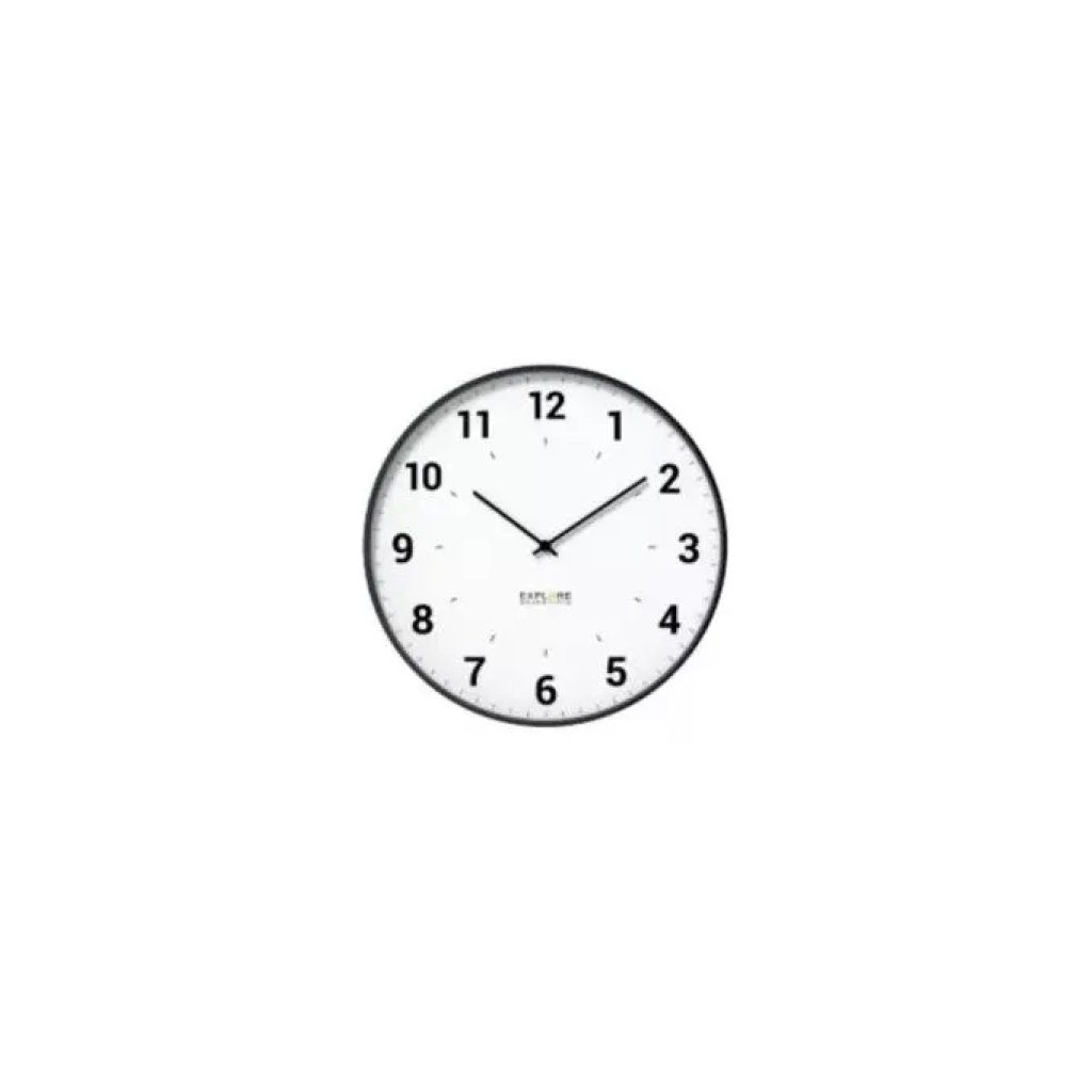 Explore Scientific RAC1003 Orologio da Parete Radiocontrollato Silenzioso, 25 cm, Bianco
