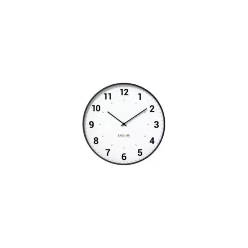 Explore Scientific RAC1003 Orologio da Parete Radiocontrollato Silenzioso, 25 cm, Bianco