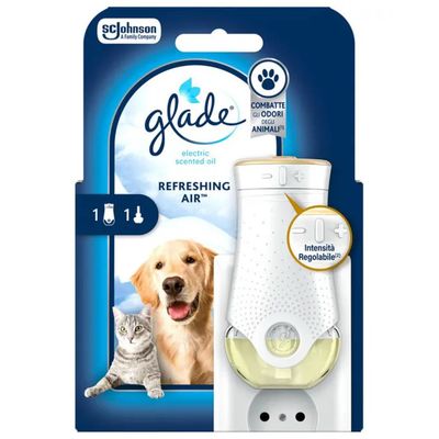 Glade Pet Refreshing Air Diffusore Elettrico con Ricarica Glade Pet Refreshing Air Diffusore Elettrico con Ricarica