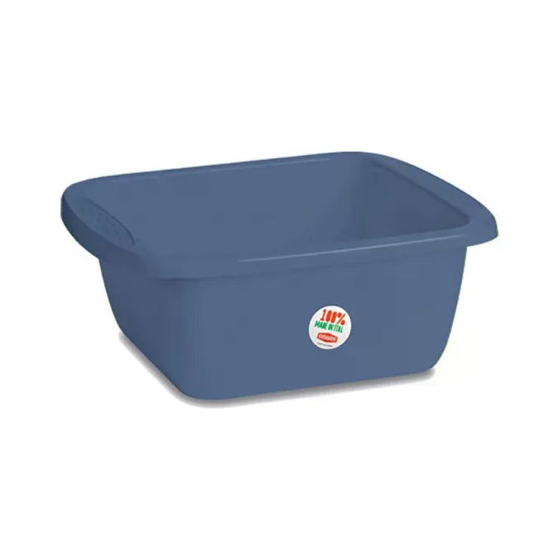 Stefanplast Linea Primavera Bacinella Rettangolare 10 L Blu Palace, 40 × 34 × 15 cm