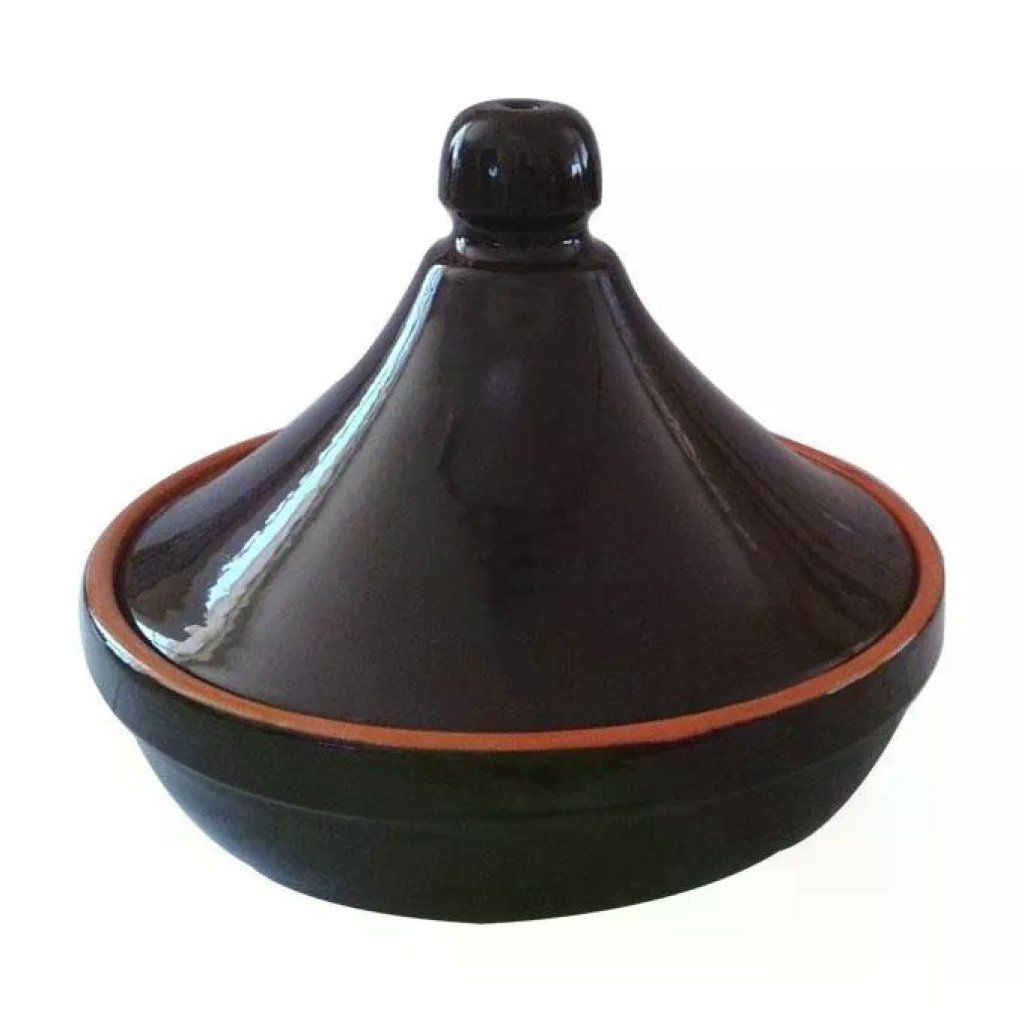 COLI Tajine Colì in terracotta con rivestimento ceramico, 1,5 L, 26 cm, marrone