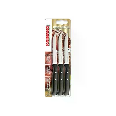FISKARS Premium Nero – Set 3 Coltelli da Bistecca
