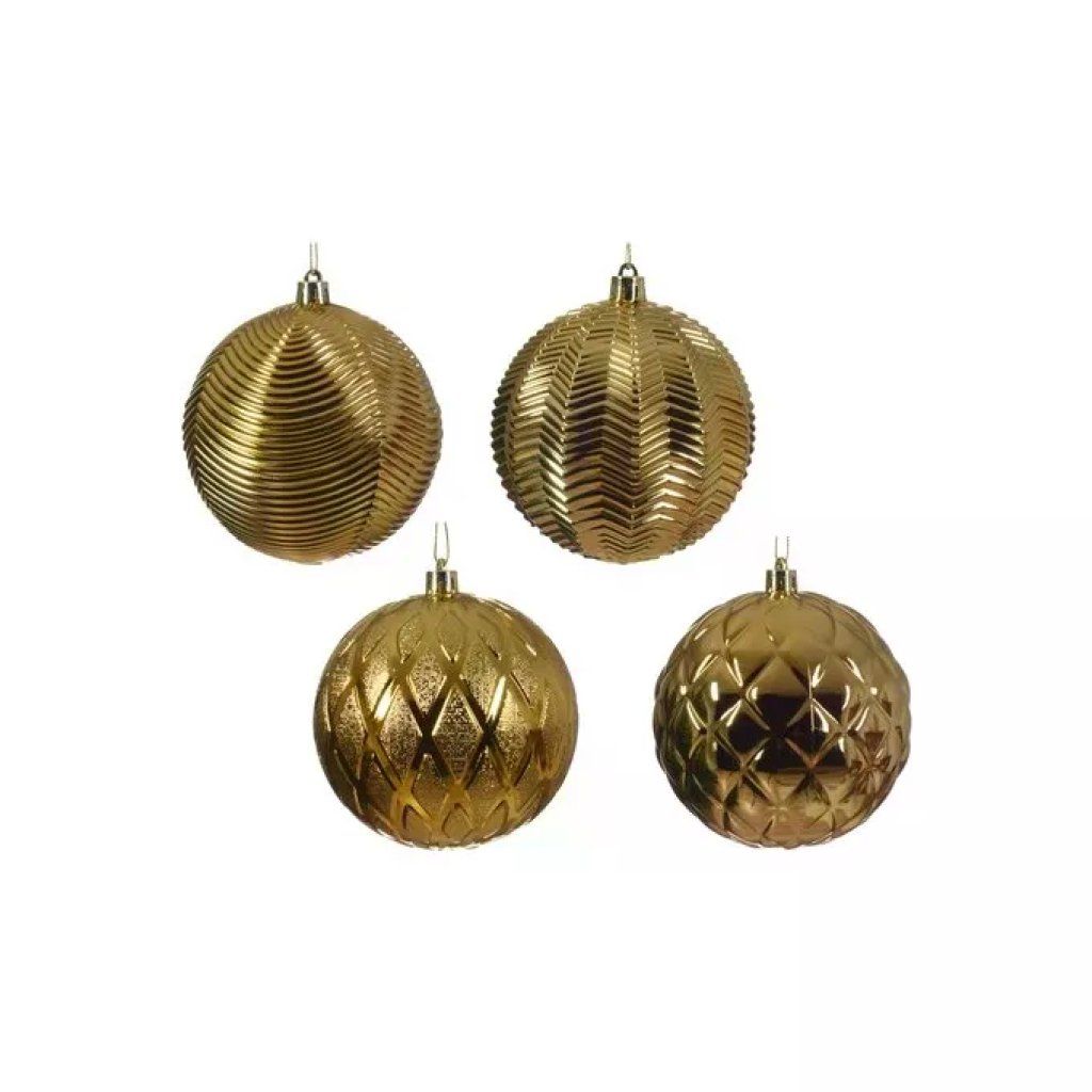 Kaemingk Palline di Natale Sfera Light Gold Assortite Kaemingk Palline di Natale Sfera Light Gold Assortite