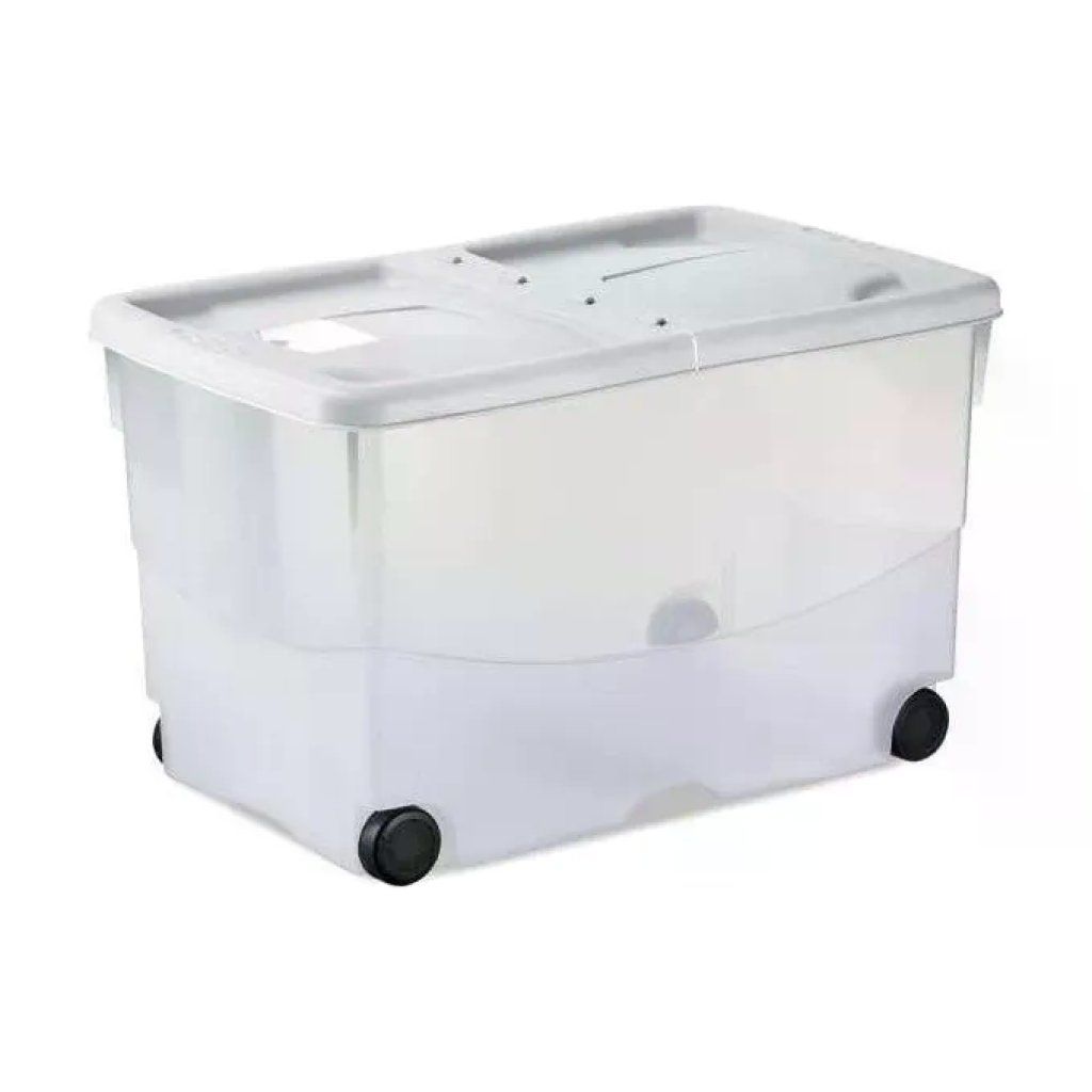 Stefanplast Box Vasco 60 × 40 × 36 cm Bianco con Ruote