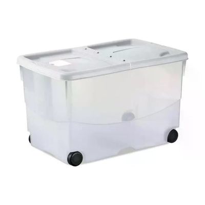 Stefanplast Box Vasco 60 × 40 × 36 cm Bianco con Ruote Stefanplast Box Vasco 60 × 40 × 36 cm Bianco con Ruote