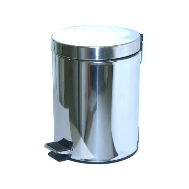 Lady Doc Pattumiera a Pedale in Acciaio Inox, 5 L