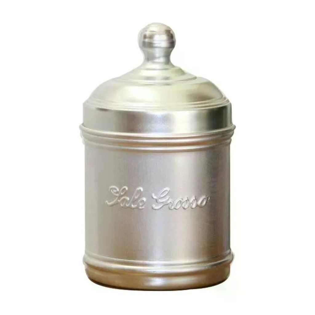 Ottinetti Barattolo per Sale Grosso in Alluminio Opaco, 0,94 L Ottinetti Barattolo per Sale Grosso in Alluminio Opaco, 0,94 L