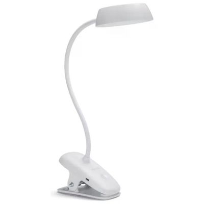 Philips Donutclip – Lampada LED da Scrivania a Morsetto, 3 W, Bianca Philips Donutclip – Lampada LED da Scrivania a Morsetto, 3 W, Bianca