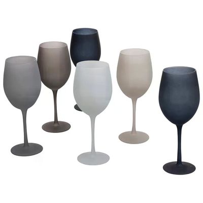 VDE TIVOLI 1996 Villa d’Este Happy Hour Stones – Set 6 calici grigi frosted, 550 ml