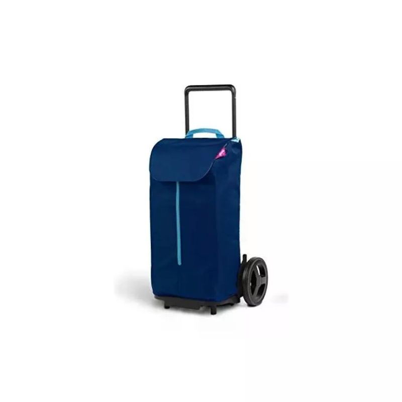 Gimi Komodo 50 L – Carrello Portaspesa Blu con Ruote XL