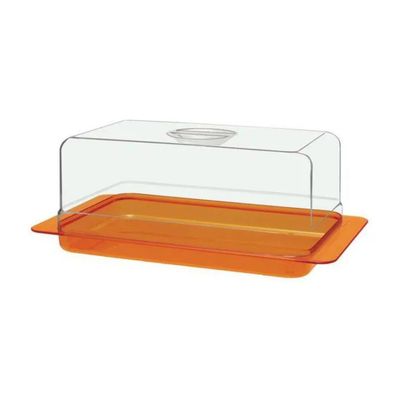 Cosmoplast CO-095-12 Formaggiera Rettangolare con Coperchio, 34 × 19 × 13 cm