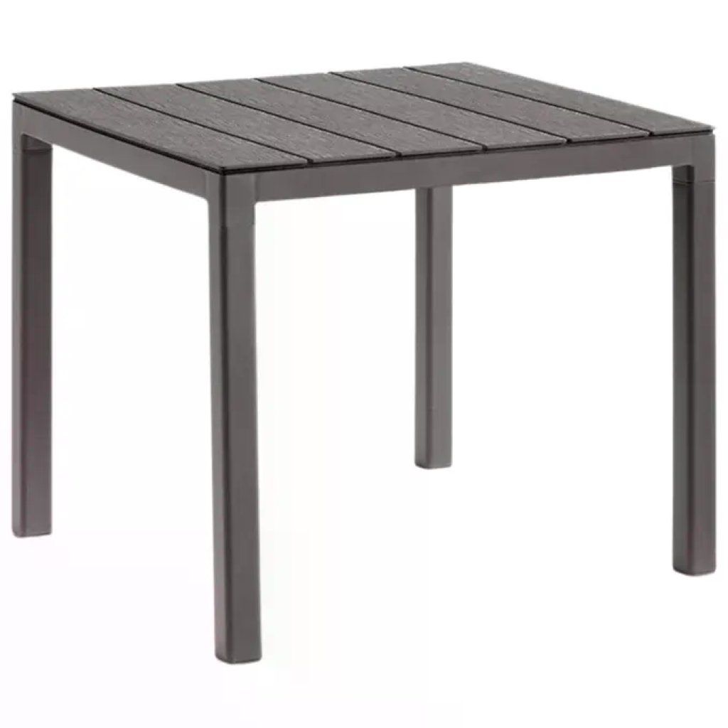 BICA Doge Tavolo Quadrato da Esterno Tortora 78×78×74 cm BICA Doge Tavolo Quadrato da Esterno Tortora 78×78×74 cm