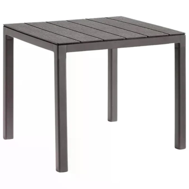 BICA Doge Tavolo Quadrato da Esterno Tortora 78×78×74 cm BICA Doge Tavolo Quadrato da Esterno Tortora 78×78×74 cm