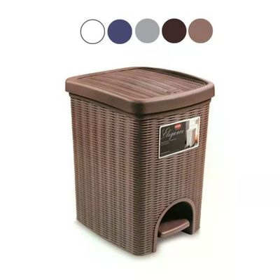 Stefanplast Elegance Pattumiera Rattan con Pedale 20 L Grigia Stefanplast Elegance Pattumiera Rattan con Pedale 20 L Grigia
