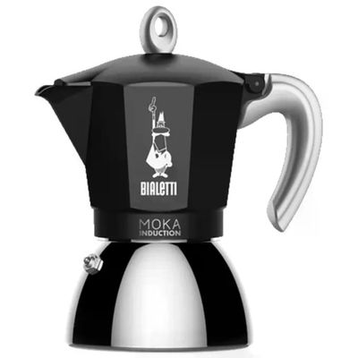 Bialetti Moka Induction Nera, Caffettiera da 4 Tazze Bialetti Moka Induction Nera, Caffettiera da 4 Tazze