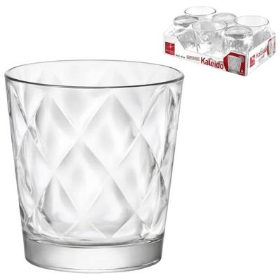 Bormioli Rocco Kaleido Set 6 Bicchieri da Acqua in Vetro, 24 cl