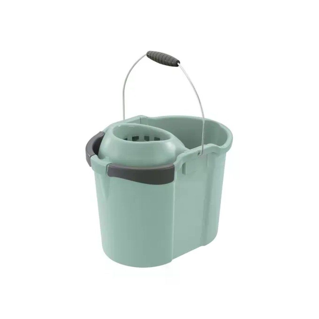 Tontarelli Aurora Secchio per Mocio con Strizzatore, Salvia