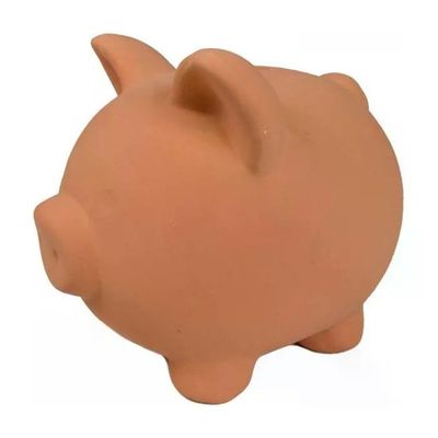 COLI Salvadanaio a forma di maialino in terracotta, 25 × 14 cm COLI Salvadanaio a forma di maialino in terracotta, 25 × 14 cm