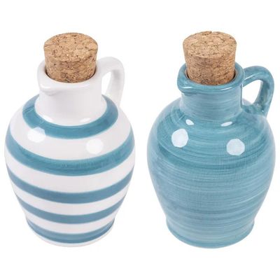 VDE TIVOLI 1996 Mini oliera in ceramica con tappo in sughero, 95 ml