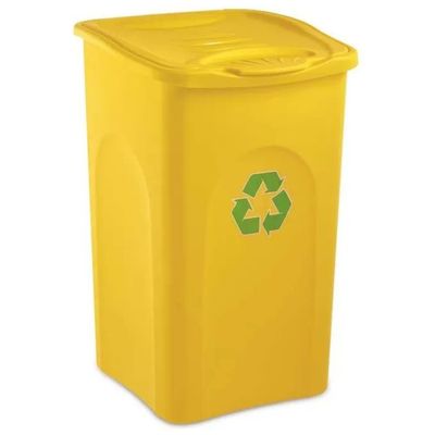 Stefanplast Be-Green Pattumiera per Raccolta Differenziata Gialla, 50 L