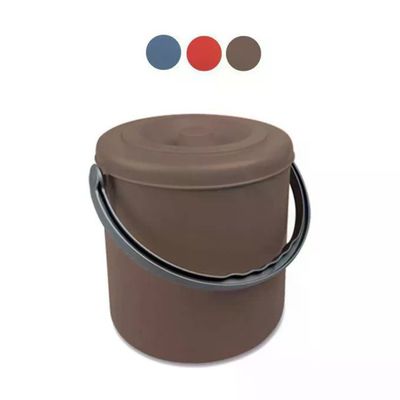 Stefanplast Eureka Pattumiera Tonda con Coperchio 20 L – Arancione