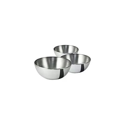 Abert Daily Plus – Set 3 ciotole in acciaio inox, 15, 20 e 23 cm