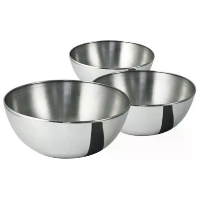Abert Set 3 Ciotole Inox Daily Plus 15-20-23cm