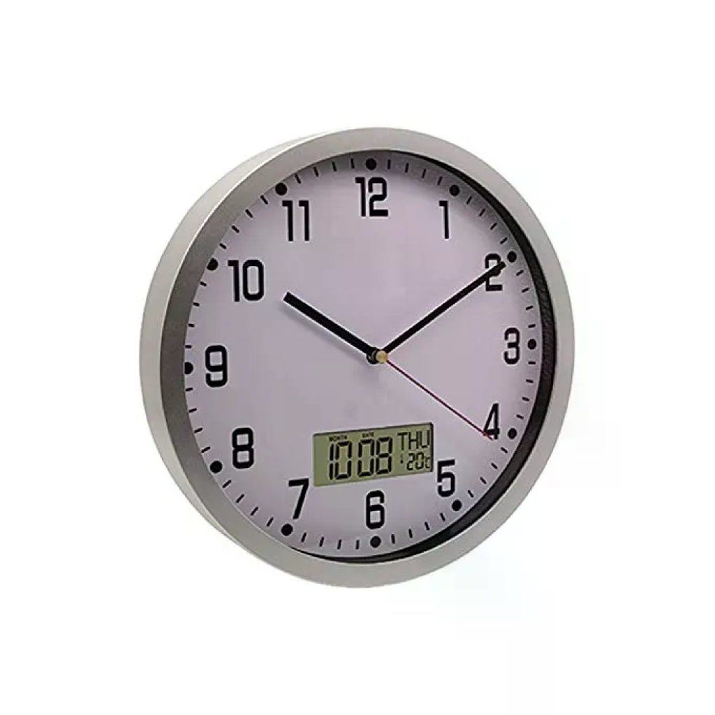 VIGOR-BLINKY Dali Orologio da Parete con Display LCD, 25 cm