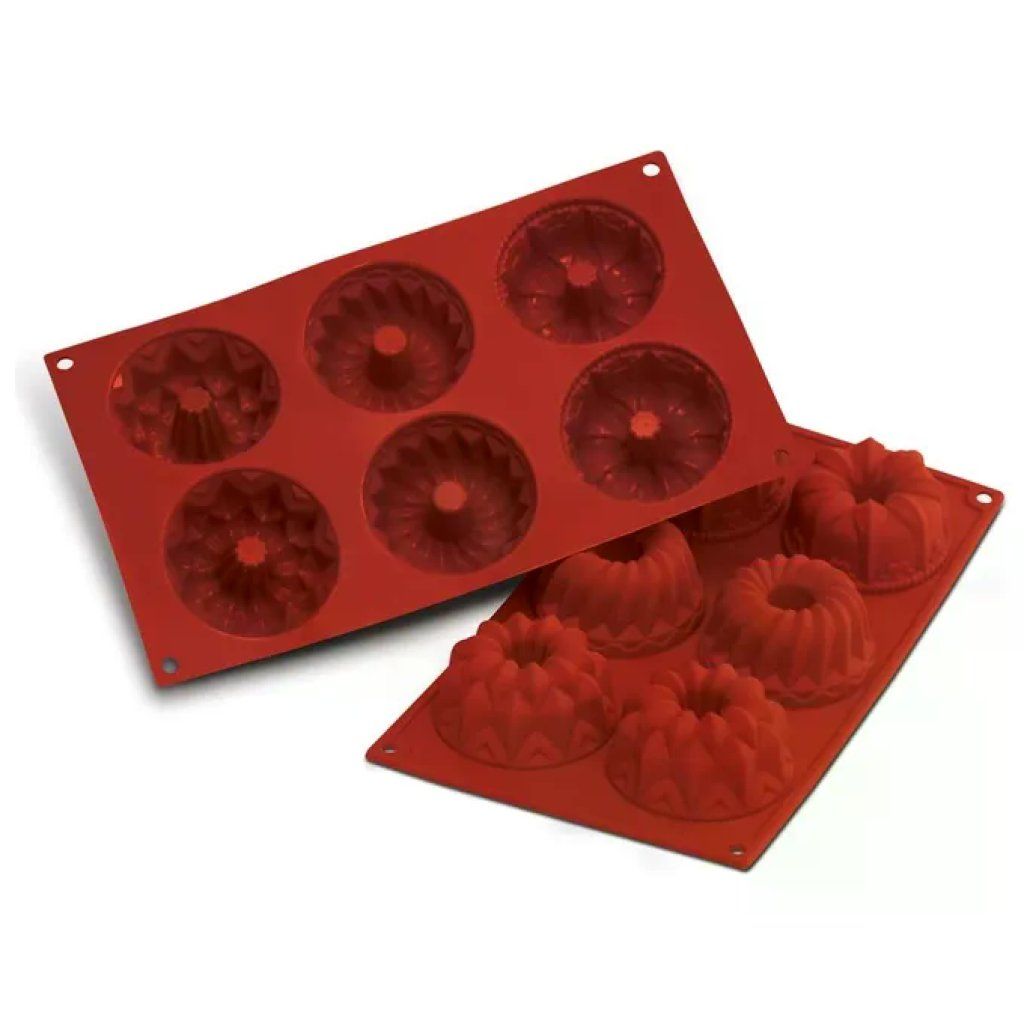 Silikomart Fantasy SF061 – Stampo in silicone per 6 monoporzioni Silikomart Fantasy SF061 – Stampo in silicone per 6 monoporzioni