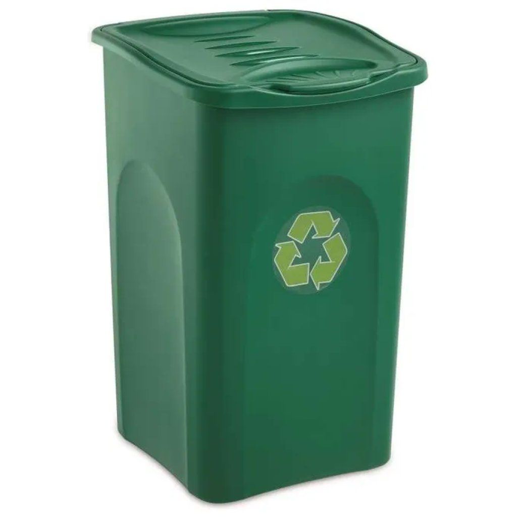 Stefanplast Begreen Pattumiera Verde 50 L con Coperchio