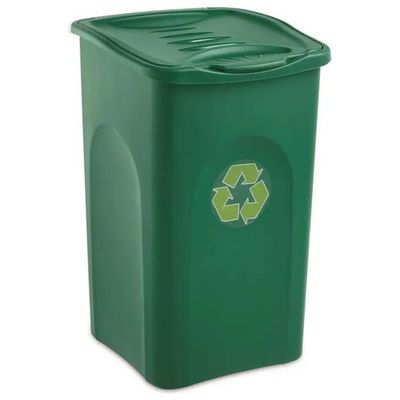 Stefanplast Begreen Pattumiera con Coperchio, Verde, 50 L Stefanplast Begreen Pattumiera con Coperchio, Verde, 50 L
