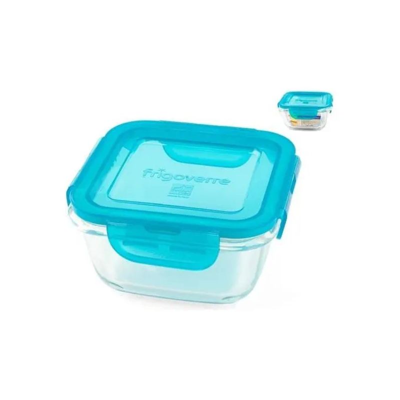 Bormioli Rocco Frigoverre Evolution Contenitore Ermetico Quadrato 420 ml