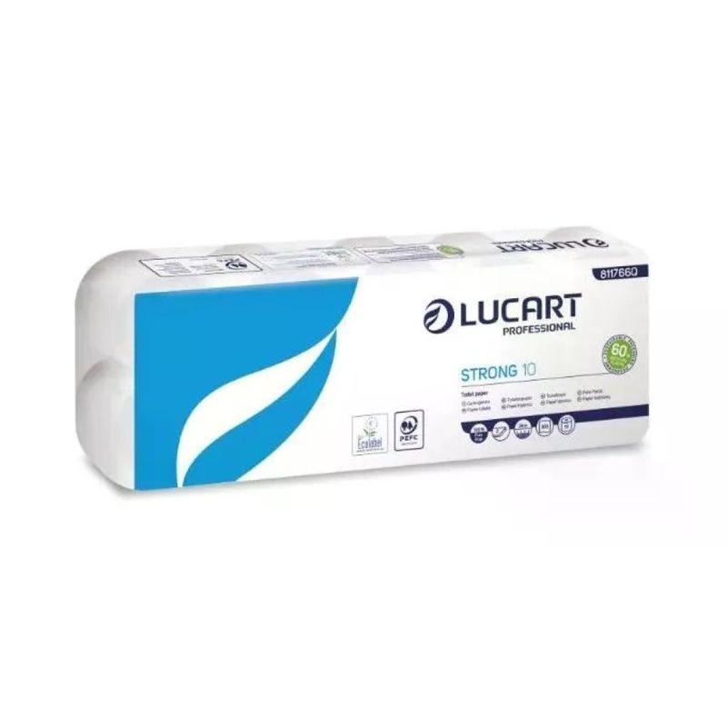Lucart Strong Carta Igienica 2 Veli, Confezione da 10 Rotoli