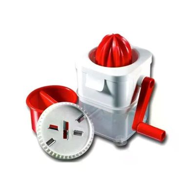 Rigamonti Tritaghiaccio e Spremiagrumi Manuale 2 in 1, 1 L, Rosso