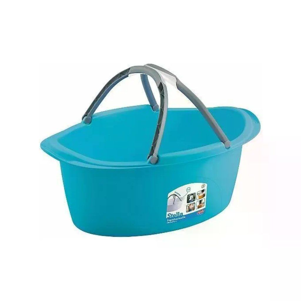 Stefanplast Stella – Bacinella ovale con manici, 25 L, 60 × 40 × 25 cm Stefanplast Stella – Bacinella ovale con manici, 25 L, 60 × 40 × 25 cm