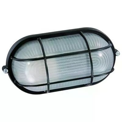 VIGOR-BLINKY Plafoniera ovale nera VIGOR-BLINKY in alluminio, 60 W