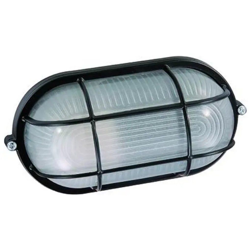 VIGOR-BLINKY Plafoniera ovale nera in alluminio Blinky Ovo, 60 W VIGOR-BLINKY Plafoniera ovale nera in alluminio Blinky Ovo, 60 W