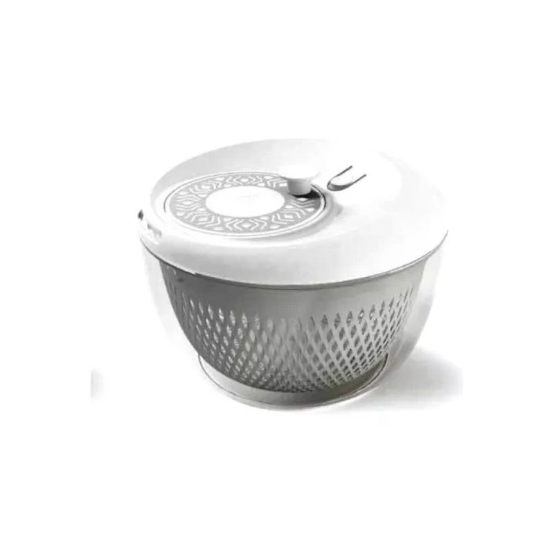 Stefanplast Tosca Centrifuga per Insalata 2 in 1, 26 cm, 4,5 L, Grigia