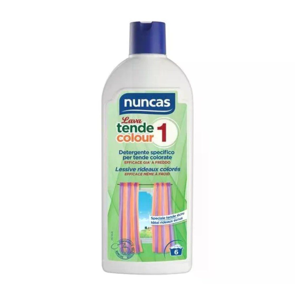 Nuncas Lava Tende Colour 1 Detergente per Tende Colorate ed Écru, 500 ml