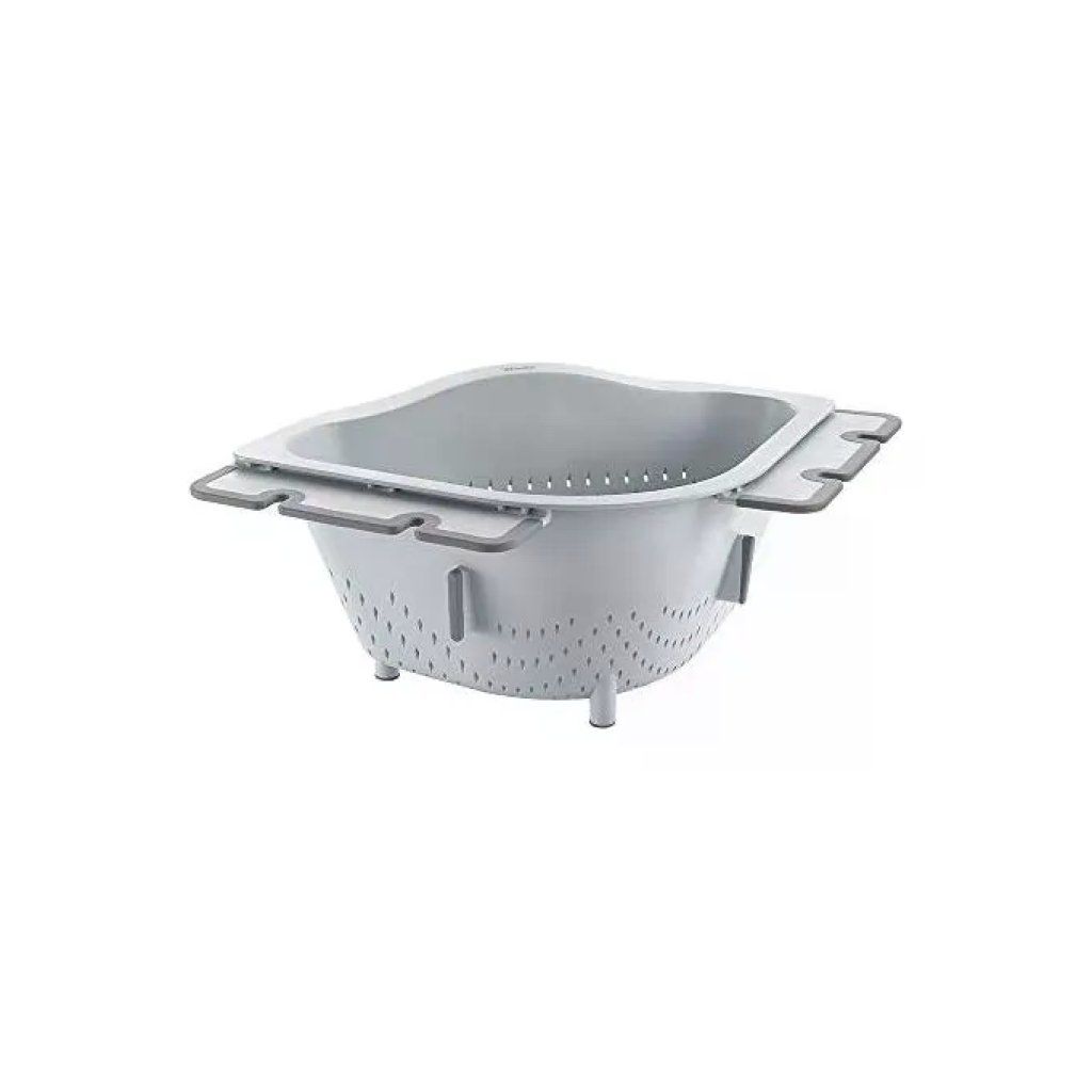 Metaltex Drain-On Scolapasta Angolare 3,1 L Grigio