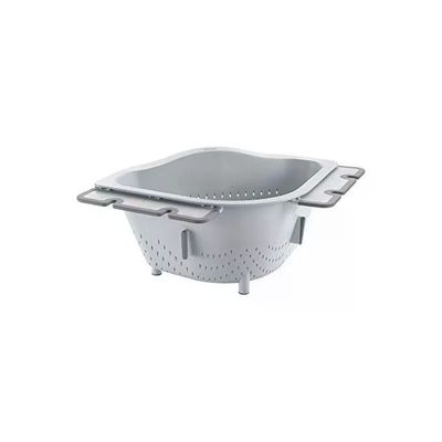 Metaltex Drain-On Scolapasta Angolare 3,1 L Grigio