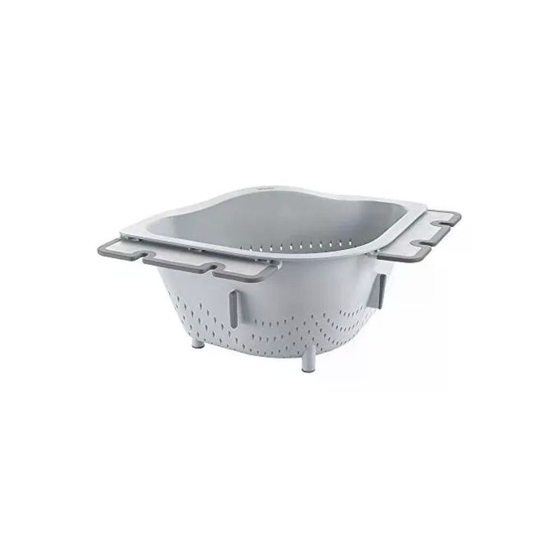 Metaltex Drain-On Scolapasta Angolare 3,1 L Grigio