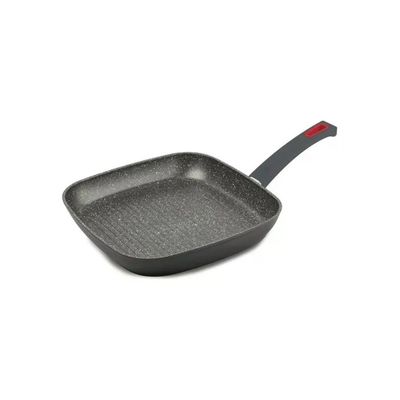 Ghidini Cipriano Viva’ Bistecchiera Antiaderente 28 cm Grigio e Rosso Ghidini Cipriano Viva’ Bistecchiera Antiaderente 28 cm Grigio e Rosso