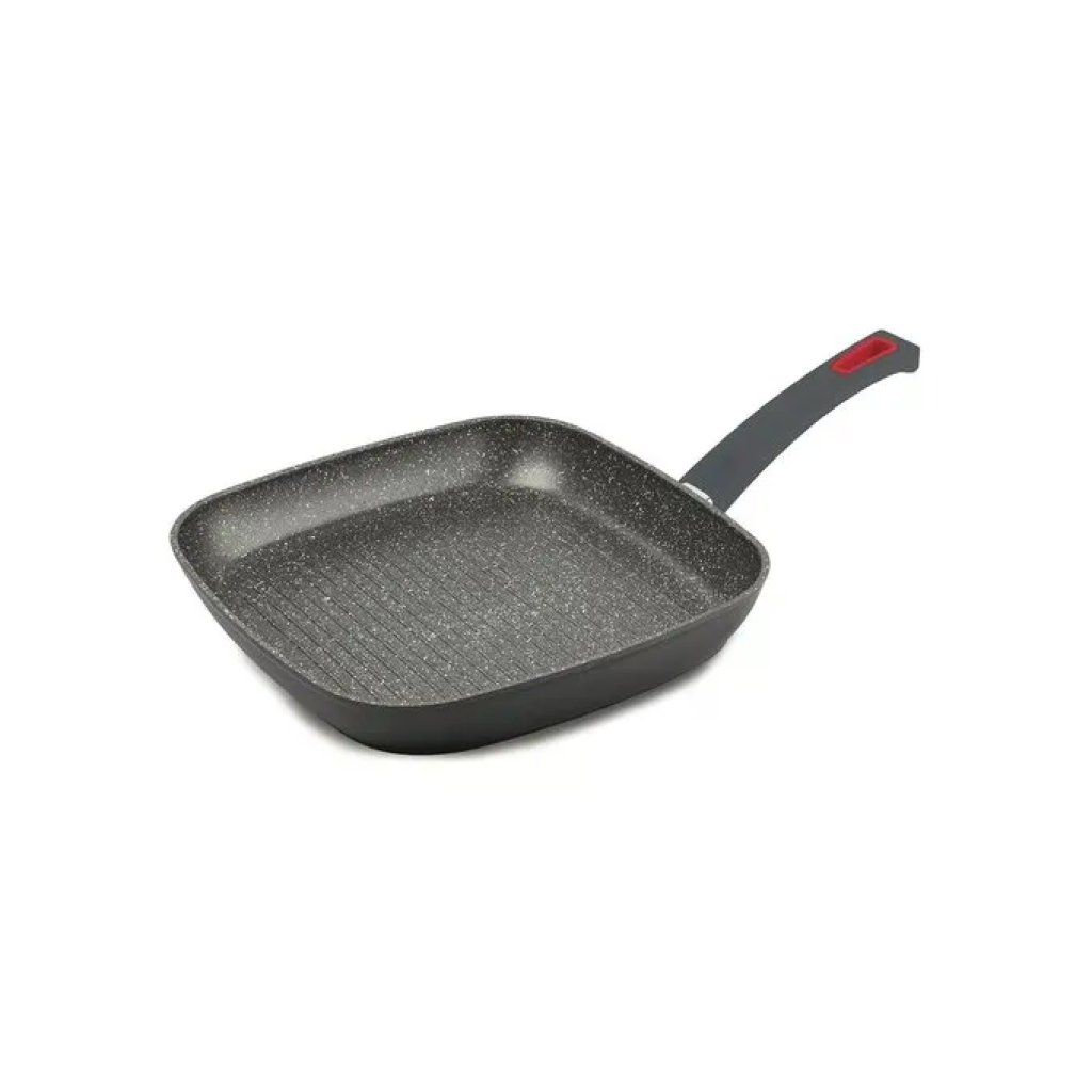 Ghidini Cipriano Bistecchiera Viva' Grigio e Rosso 28cm Ghidini Cipriano Bistecchiera Viva' Grigio e Rosso 28cm