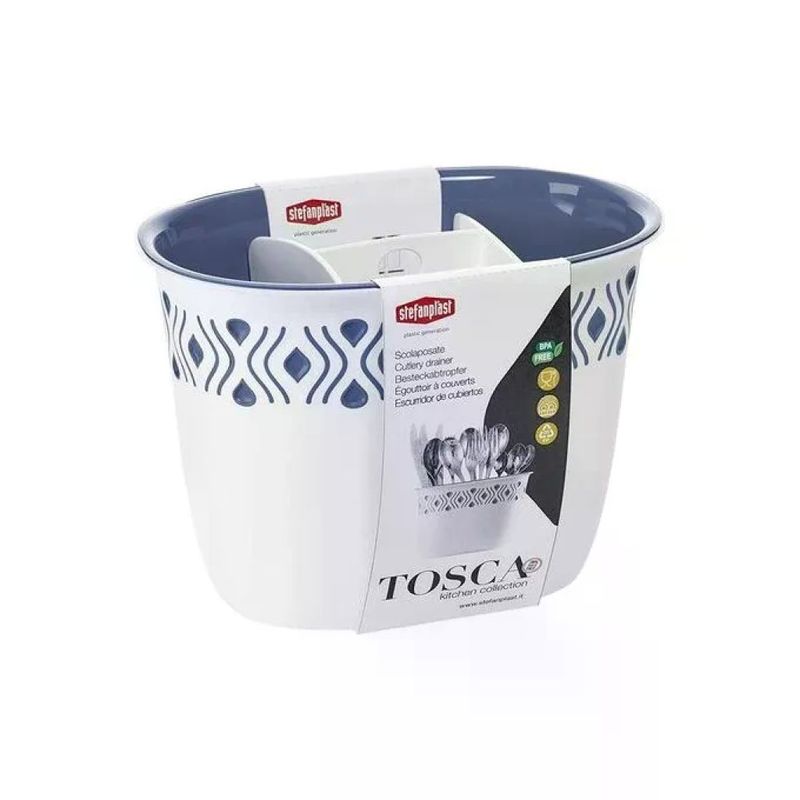 Stefanplast Tosca – Scolaposate blu in polipropilene, 19,5 × 13,5 cm