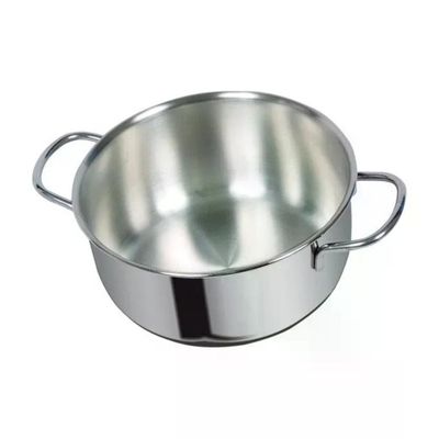 Metalsomma Casseruola in Acciaio Inox con 2 Manici, 14 cm