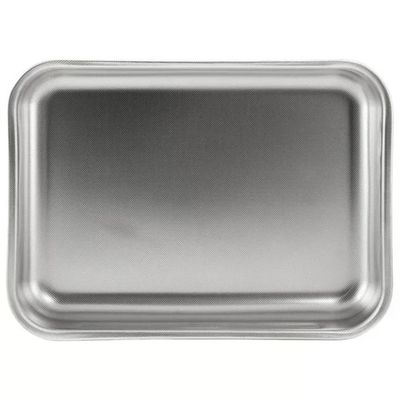 STEELPAN Steel Pan 101801 Teglia da Forno Rettangolare in Acciaio Inox 18/10, 25 × 19 × 5 cm